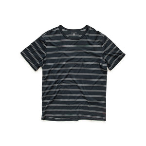 Striped Cotton/Modal/Spandex Crewneck