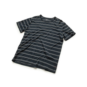 Striped Cotton/Modal/Spandex Crewneck