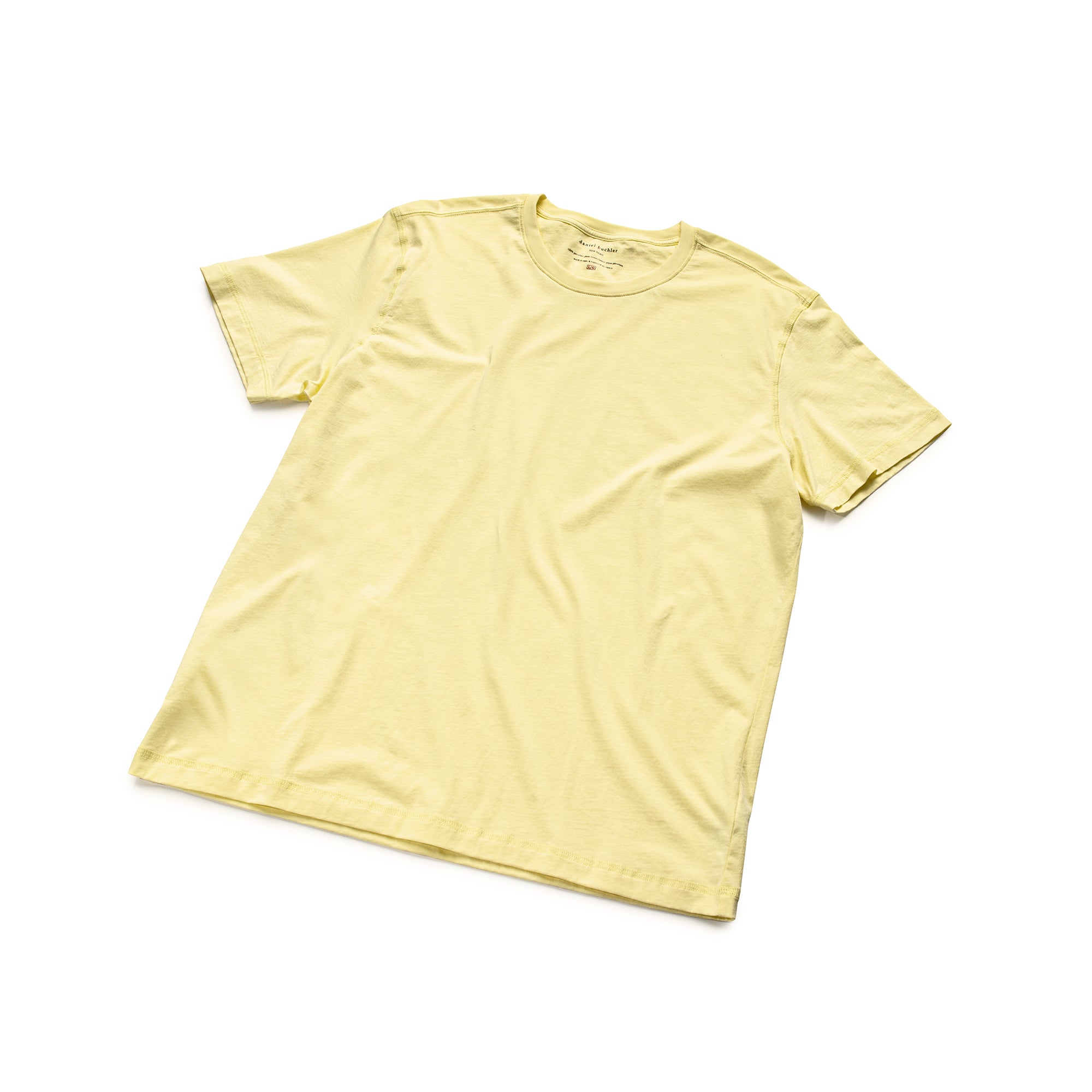 100% Peruvian Pima Cotton Quiet Yellow T-shirt