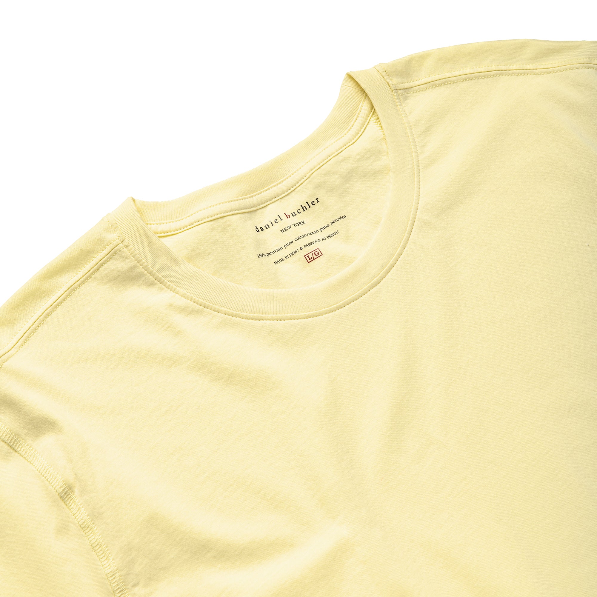 100% Peruvian Pima Cotton Quiet Yellow T-shirt