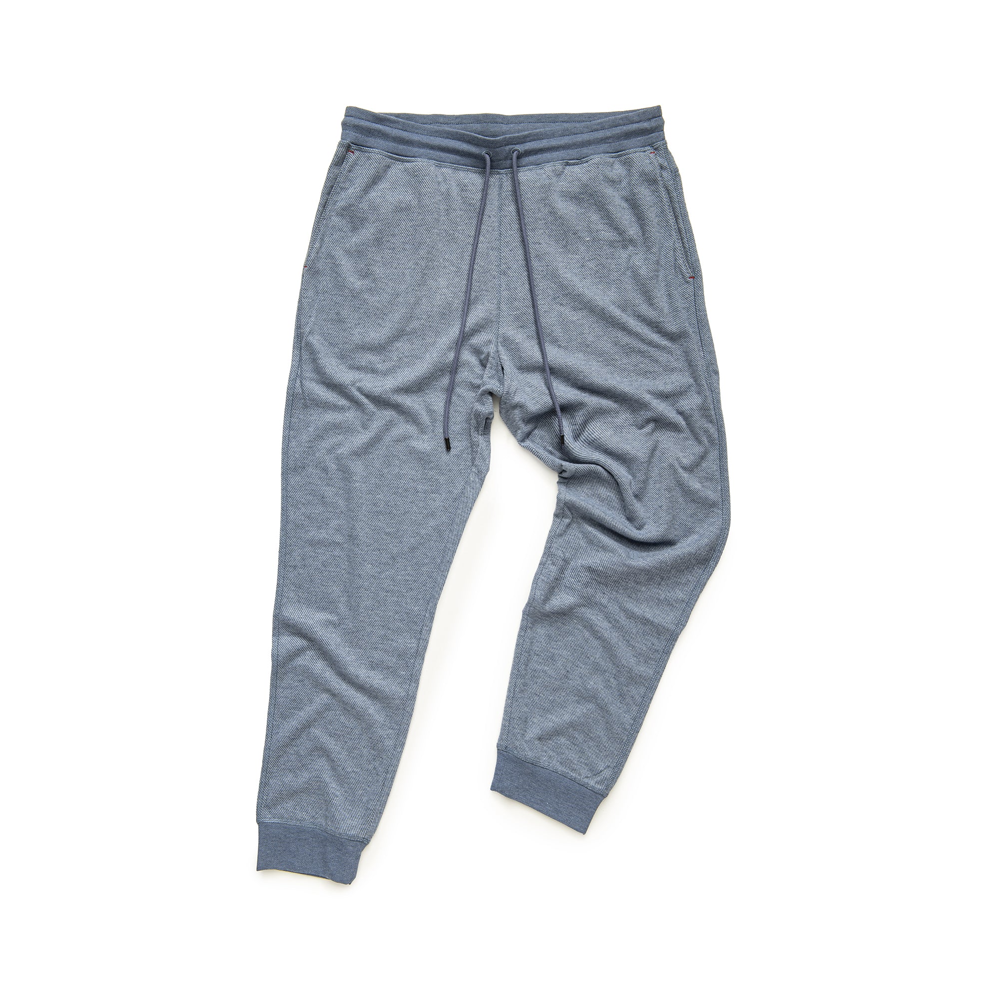 Brushed Rayon/Spandex Jogger in Blue